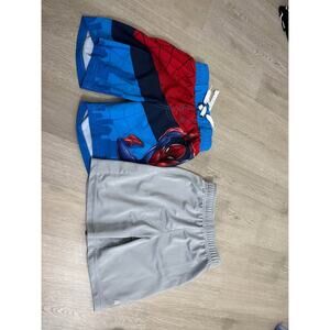 Boys 4T Swim Trunks Bundle Spider-Man Summer Swimwear Lot
